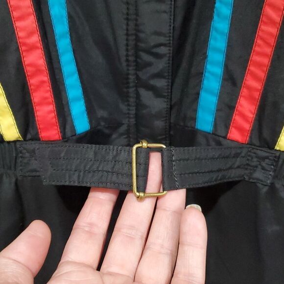 Vintage Skimer Ski Suit With Colorful Stripes - Picture 6 of 15